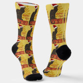 Chaussette Joyeux Noel Le Chat Noir With Stylized Golden Tree (Angulaire)