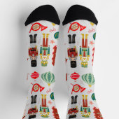 Chaussette Joyeux Noël Nutcrackers Festive Noël cadeau (Haut)