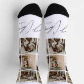 Chaussette Joyeux Noël personnalisé Écran de qualité supérieu (Haut)