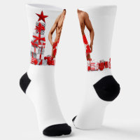 Joyeux Noël SlipperyJoe rouge blanc argent cadeau