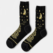 Chaussette Joyeux Pawlidays, Or brillant Paw sapin de Noël (Gauche)