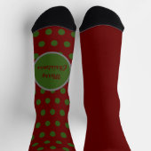 Chaussette Joyeux Polka Pot de Noël Chaussettes égarées (Haut)