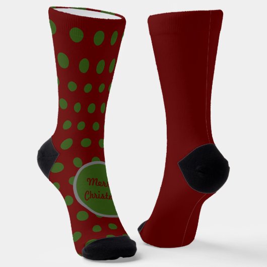 Chaussette Joyeux Polka Pot de Noël Chaussettes égarées (Angulaire)