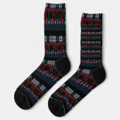 Chaussette Joyeux tricot de Noël (Gauche)