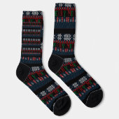 Chaussette Joyeux tricot de Noël (Droite)