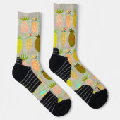 Chaussette Juicy Pineapple Plaid Pattern (Droite)