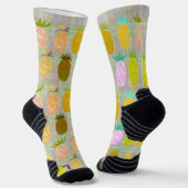 Chaussette Juicy Pineapple Plaid Pattern (Angulaire)