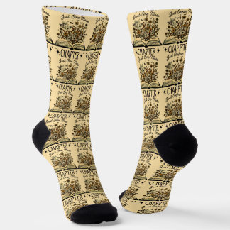 Chaussette Juste un chapitre de plus - Amateur de livres flor