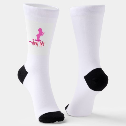 Chaussette juste une fille (Angulaire)