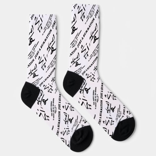 Chaussette Juste Une Synthèse Math Equation Carl Gauss Formul (Droite)