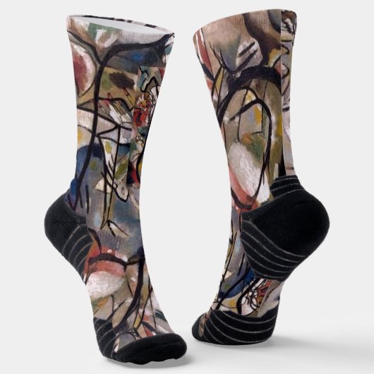Chaussette Kandinsky Composition Peinture Abstraite (Angulaire)