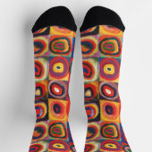 Chaussette Kandinsky Farbstudie Quadrates Cercles Art (Haut)