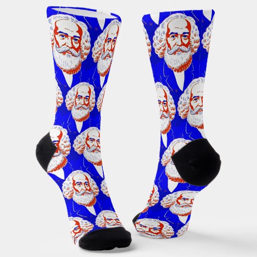 Chaussette Karl Marx Portrait - Illustration graphique (Angulaire)