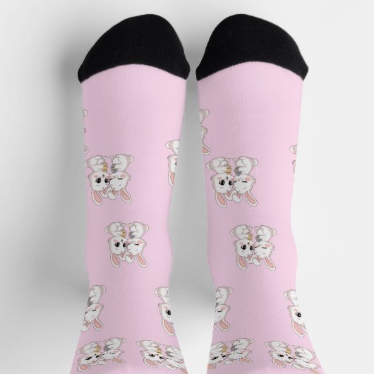 Chaussette Kawaii Ester Bunnies (Haut)