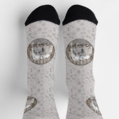 Chaussette Keeshonds at the Gate Painting - Original Dog Art (Haut)