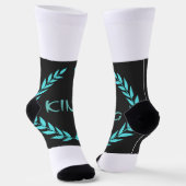 Chaussette KI talon texte pour suivre votre mode de vie (Angulaire)