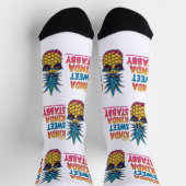 Chaussette Kinda Sweet Kinda Stabby Chaussettes en ananas (Haut)