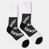 Chaussette KING imprimé avec encre à base d'eau et signature (Droite)