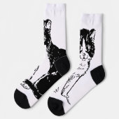 Chaussette Kitty Chat Art (Gauche)