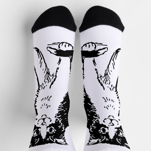 Chaussette Kitty Chat Art (Haut)