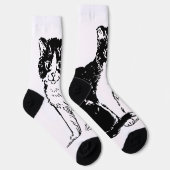 Chaussette Kitty Chat Art (Droite)