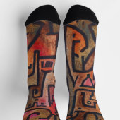 Chaussette Klee Expressionniste Forêt Abstraite Art Moderne (Haut)