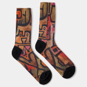Chaussette Klee Expressionniste Forêt Abstraite Art Moderne (Droite)