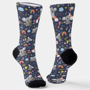 Chaussette Koala Rainbow Love Motif