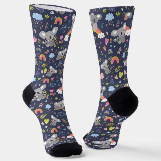 Chaussette Koala Rainbow Love Motif (Angulaire)