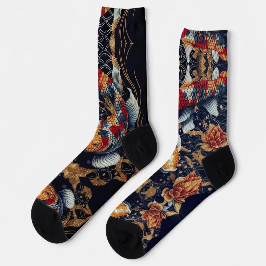 Chaussette Koi Orange Sox (Gauche)