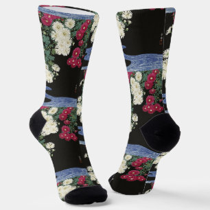 Chaussette Koson Chrysanthemum Garden Art japonais Fleur