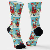 CHAUSSETTE KRIS KRINGLE ALIMENTER LES OISEAUX REDBIRÉS, NOËL (Angulaire)