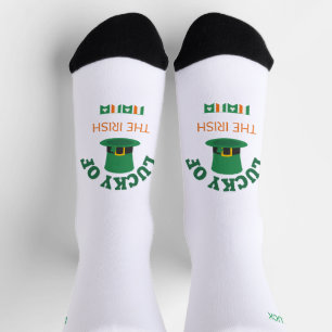 Chaussette La chance de l'irlandais, jour de saint Patrick