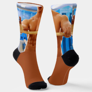 Chaussette La chemise de SlipperyJoe homme musclé abdos poitr