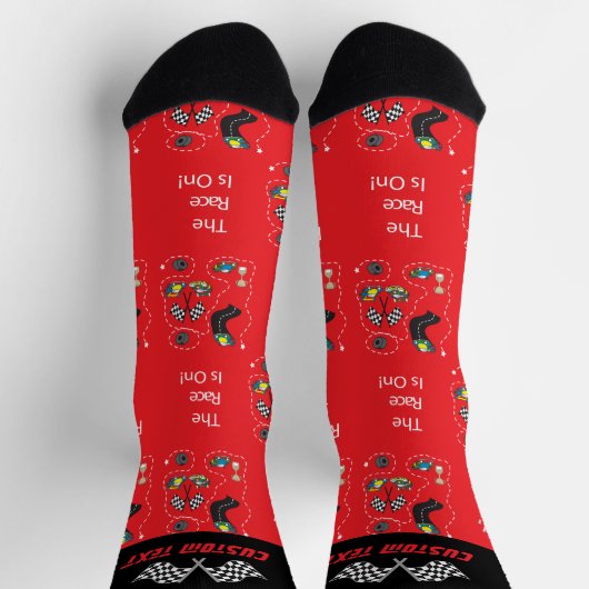 Chaussette La Course Est Sur - Bleu (Haut)