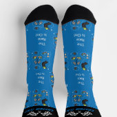 Chaussette La Course Est Sur - Bleu (Haut)