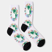 Chaussette La diversité dans le monde (Droite)