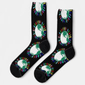Chaussette La diversité dans le monde (Gauche)