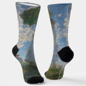 Chaussette La femme de Monet avec parasol, Paysage impression (Angulaire)