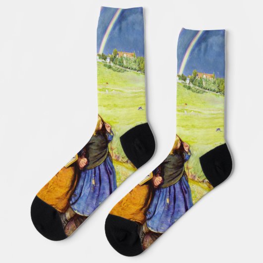 Chaussette La fille aveugle par John Everett Millais (Gauche)