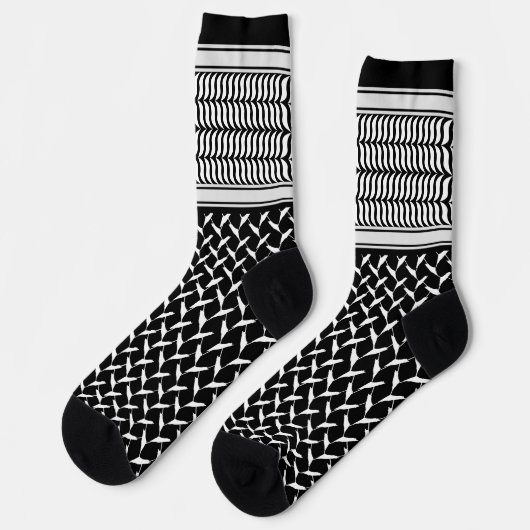 Chaussette La Palestinienne Keffiyeh chaussettes (Gauche)