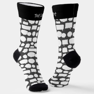 Chaussette La parole blanche bulle les chaussettes Motifs