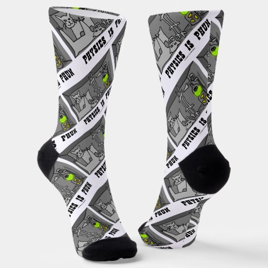 Chaussette La physique est Phun (Fun) Schrödinger's Cat Thoug (Angulaire)