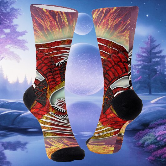 Chaussette La résurgence de Phoenix : Lever de la flamme de l