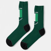 Chaussette La Saint-Patrick Drapeau Irlande Nom Personnalisé (Gauche)