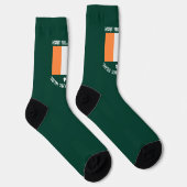 Chaussette La Saint-Patrick Drapeau Irlande Nom Personnalisé (Droite)