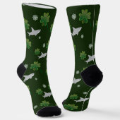 Chaussette La Saint-Patrick du requin (Angulaire)