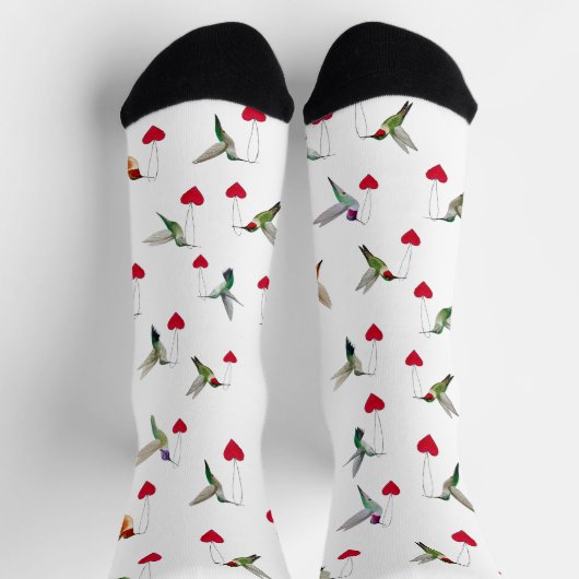 Chaussette La Saint-Valentin des colibris (Haut)