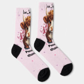 Chaussette La Saint-Valentin des Vaches des Highlands (Droite)