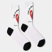 CHAUSSETTE LA VIE EST À COURT TERME (Droite)